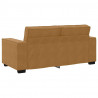 Sofa 2-osobowa, brązowa, 180x78x84 cm, tapicerowana aksamitem