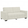 Sofa 2-osobowa, kremowy, 180x78x84 cm, tapicerowana aksamitem