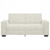 Sofa 2-osobowa, kremowy, 180x78x84 cm, tapicerowana aksamitem