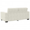 Sofa 2-osobowa, kremowy, 180x78x84 cm, tapicerowana aksamitem