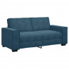Sofa 2-osobowa, niebieski, 180x78x84 cm, tapicerowana aksamitem