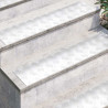 Stopień Prostokątny 4 pcs Srebrny 90 x 20 cm Aluminium