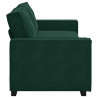 Sofa 3-osobowa, ciemnozielony, 220x78x84 cm, obita aksamitem