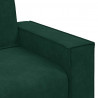 Sofa 3-osobowa, ciemnozielony, 220x78x84 cm, obita aksamitem