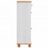 Szafka na buty ASKIM Biały 85 x 35 x 108 cm Lite drewno sosnowe