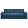 Sofa 3-osobowa, niebieski, 220x78x84 cm, tapicerowana aksamitem