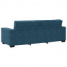 Sofa 3-osobowa, niebieski, 220x78x84 cm, tapicerowana aksamitem