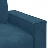 Sofa 3-osobowa, niebieski, 220x78x84 cm, tapicerowana aksamitem