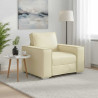 Sofa Kremowy 100 x 80 x 84 cm tkanina