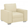 Sofa Kremowy 100 x 80 x 84 cm tkanina