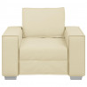 Sofa Kremowy 100 x 80 x 84 cm tkanina