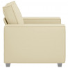 Sofa Kremowy 100 x 80 x 84 cm tkanina