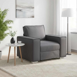 Sofa Szary 100 x 80 x 84 cm tkanina