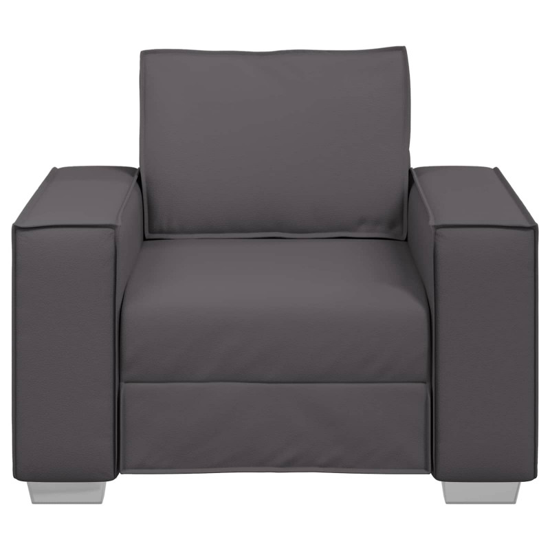 Sofa Szary 100 x 80 x 84 cm tkanina