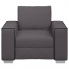 Sofa Szary 100 x 80 x 84 cm tkanina