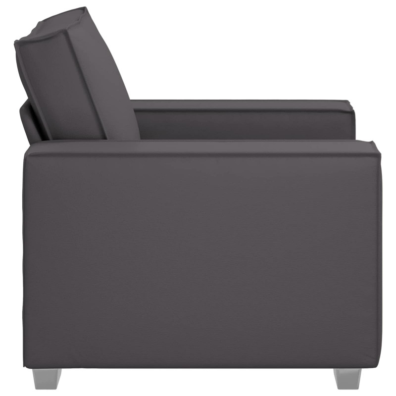 Sofa Szary 100 x 80 x 84 cm tkanina