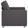 Sofa Szary 100 x 80 x 84 cm tkanina