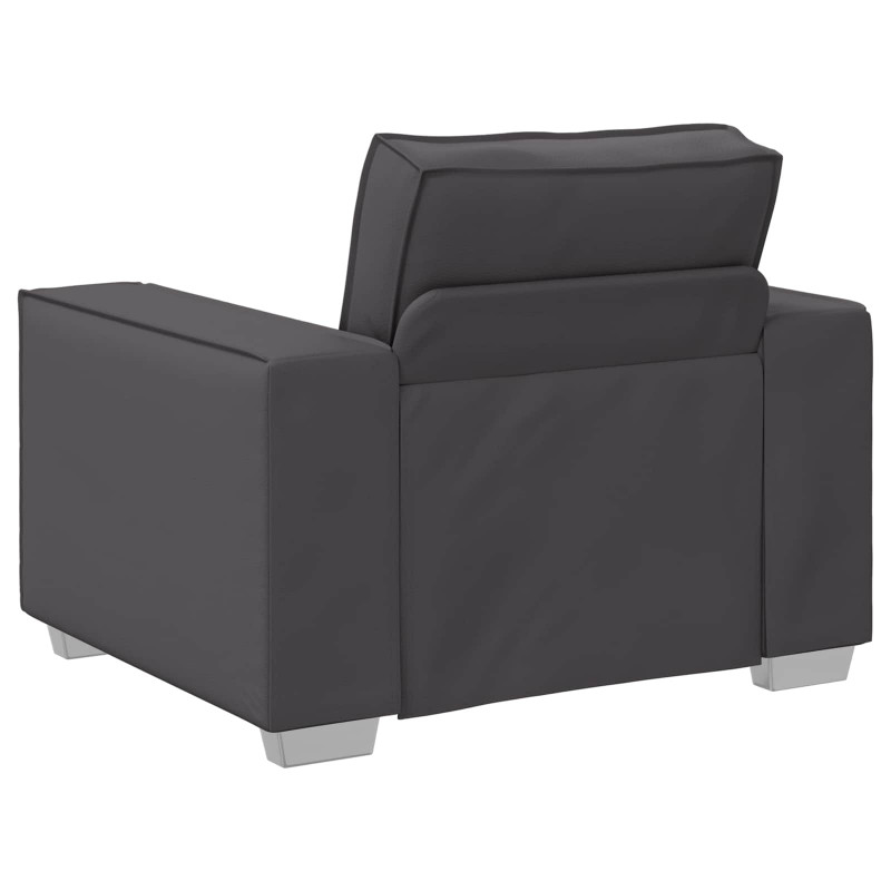 Sofa Szary 100 x 80 x 84 cm tkanina