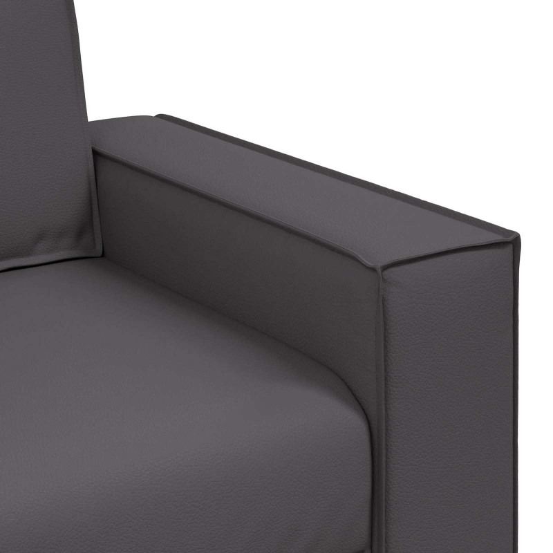 Sofa Szary 100 x 80 x 84 cm tkanina