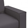 Sofa Szary 100 x 80 x 84 cm tkanina
