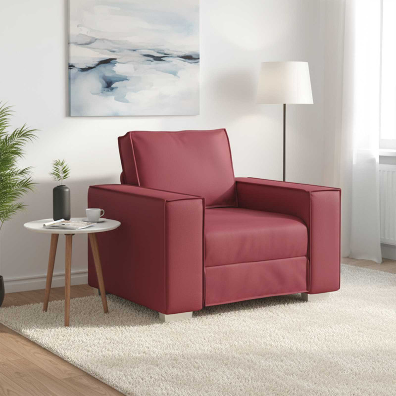 Sofa Czerwone wino 100 x 80 x 84 cm tkanina