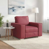 Sofa Czerwone wino 100 x 80 x 84 cm tkanina