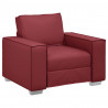 Sofa Czerwone wino 100 x 80 x 84 cm tkanina