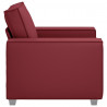Sofa Czerwone wino 100 x 80 x 84 cm tkanina