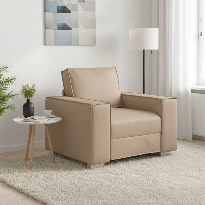 Sofa Cappuccino 100 x 80 x 84 cm tkanina