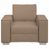 Sofa Cappuccino 100 x 80 x 84 cm tkanina