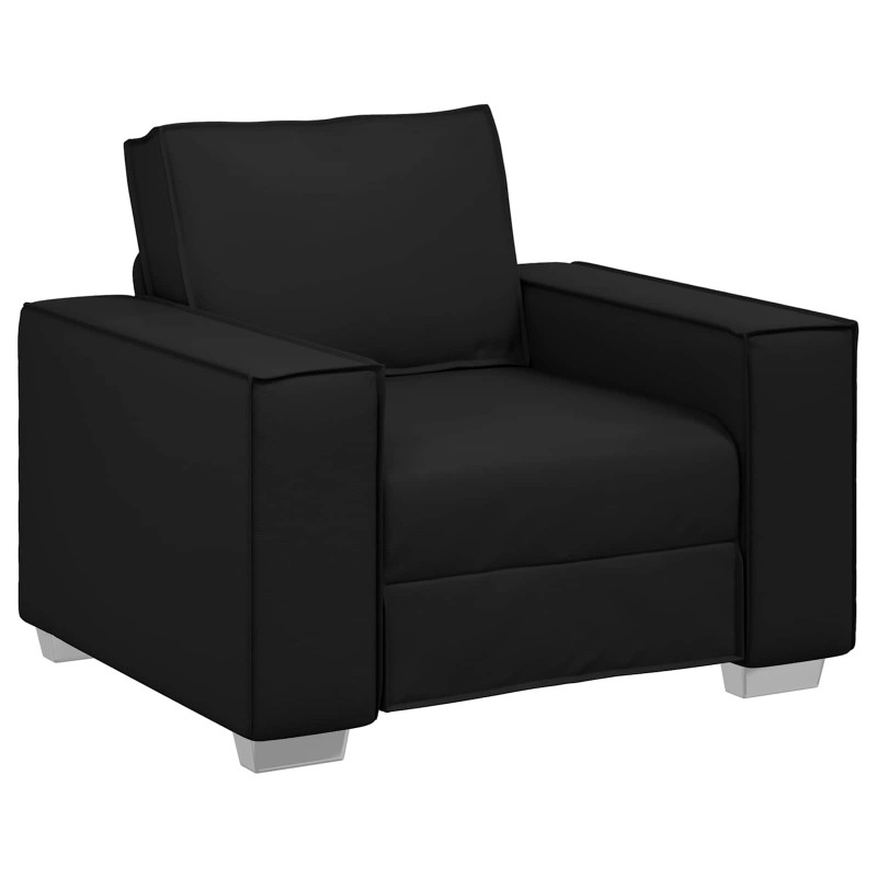 Sofa Czarny 100 x 80 x 84 cm tkanina