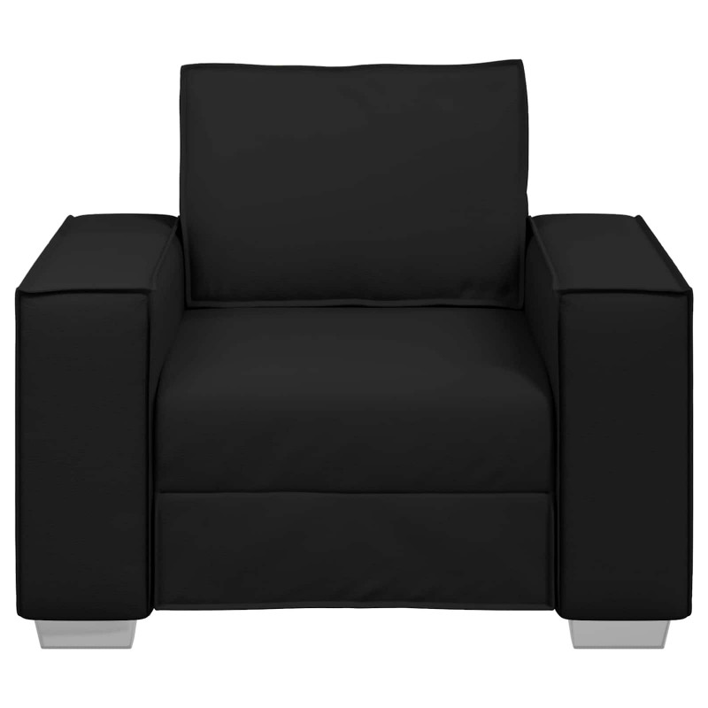 Sofa Czarny 100 x 80 x 84 cm tkanina