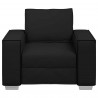 Sofa Czarny 100 x 80 x 84 cm tkanina