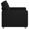 Sofa Czarny 100 x 80 x 84 cm tkanina