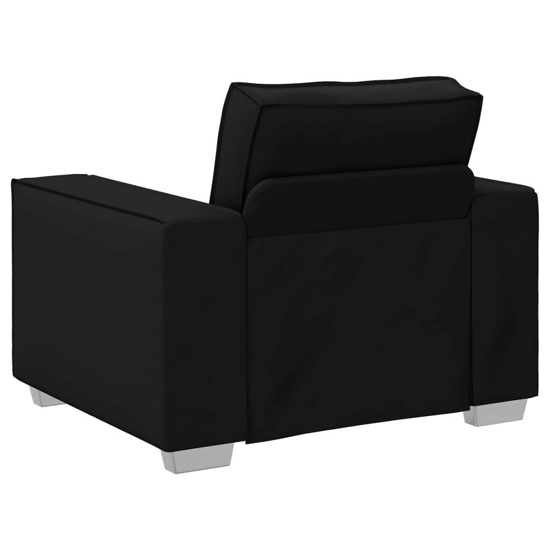 Sofa Czarny 100 x 80 x 84 cm tkanina