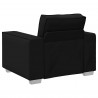 Sofa Czarny 100 x 80 x 84 cm tkanina