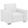 Sofa Biały 100 x 80 x 84 cm tkanina