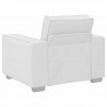 Sofa Biały 100 x 80 x 84 cm tkanina