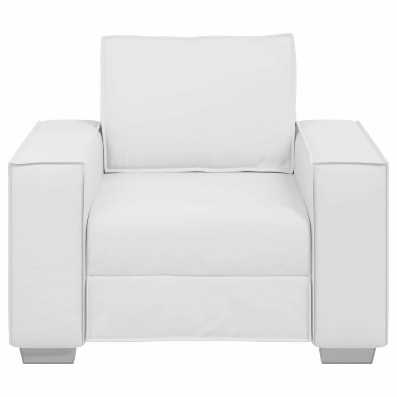 Sofa Biały 100 x 80 x 84 cm tkanina