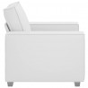 Sofa Biały 100 x 80 x 84 cm tkanina