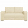 Sofa Kremowy 160 x 80 x 84 cm tkanina