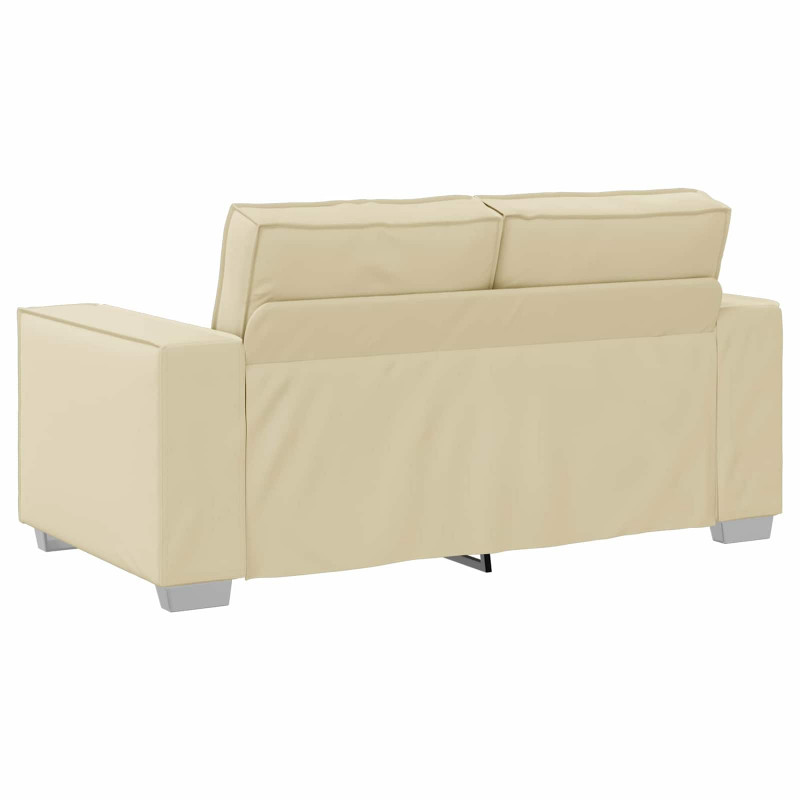 Sofa Kremowy 160 x 80 x 84 cm tkanina