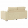 Sofa Kremowy 160 x 80 x 84 cm tkanina