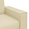 Sofa Kremowy 160 x 80 x 84 cm tkanina