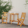 Krzesło Ogrodowe 2 pcs Olej Naturalny 40 x 42 x 85 cm