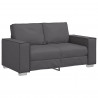 Sofa Szary 160 x 80 x 84 cm tkanina
