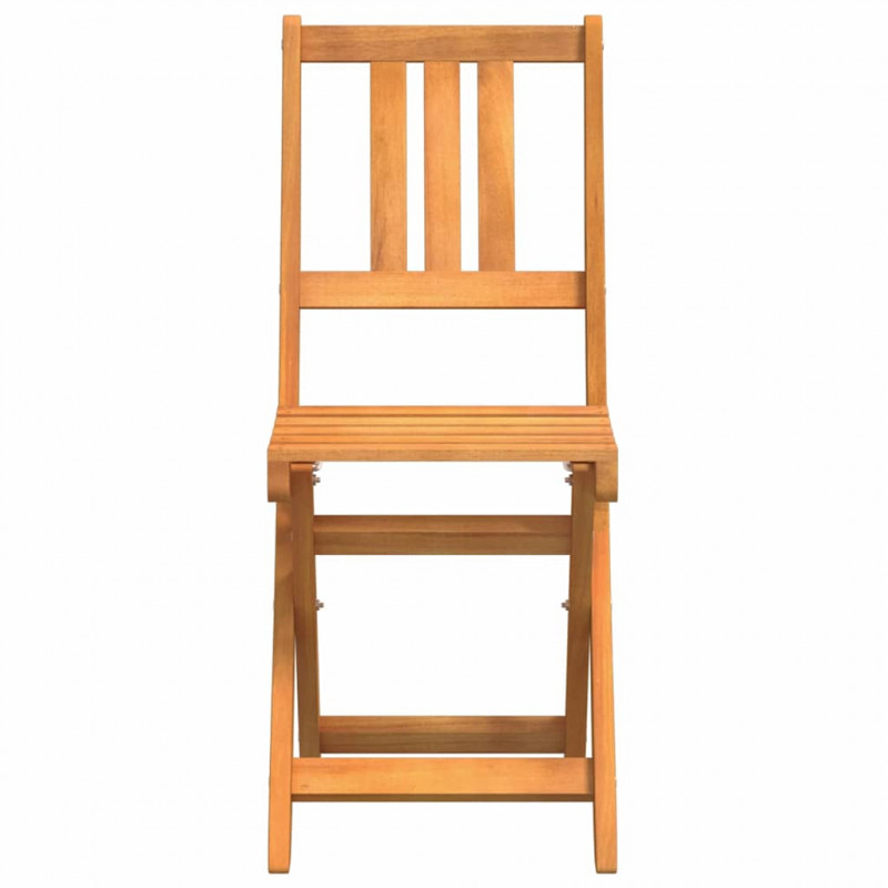 Krzesło Ogrodowe 2 pcs Olej Naturalny 40 x 42 x 85 cm