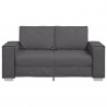 Sofa Szary 160 x 80 x 84 cm tkanina