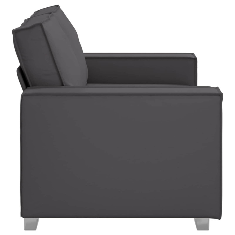 Sofa Szary 160 x 80 x 84 cm tkanina