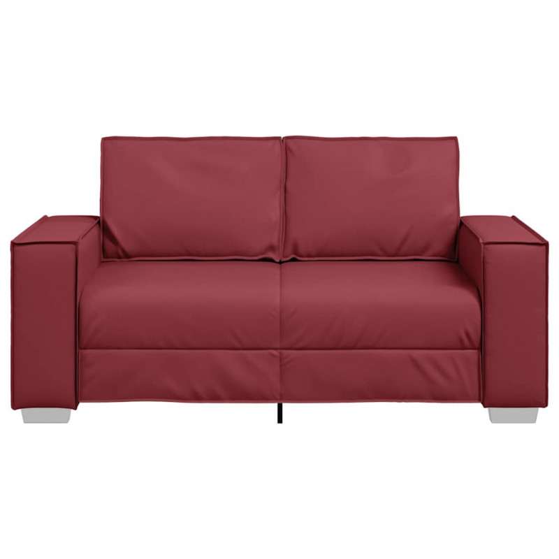 Sofa Czerwone wino 160 x 80 x 84 cm tkanina